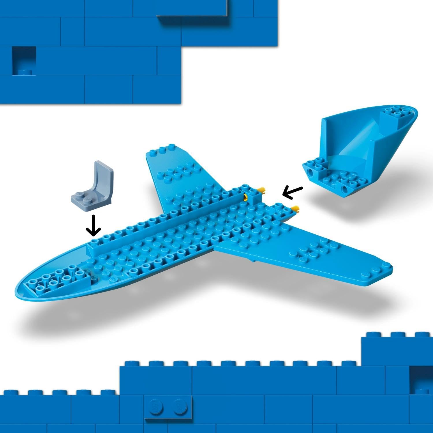 LEGO City Passenger Jet Toy, Aeroplane Model Kit with 4 Mini Figures and Travel Accessories, Educational Toy, Birthday Gift for Boys from 4 Years, 60492 – Bild 4