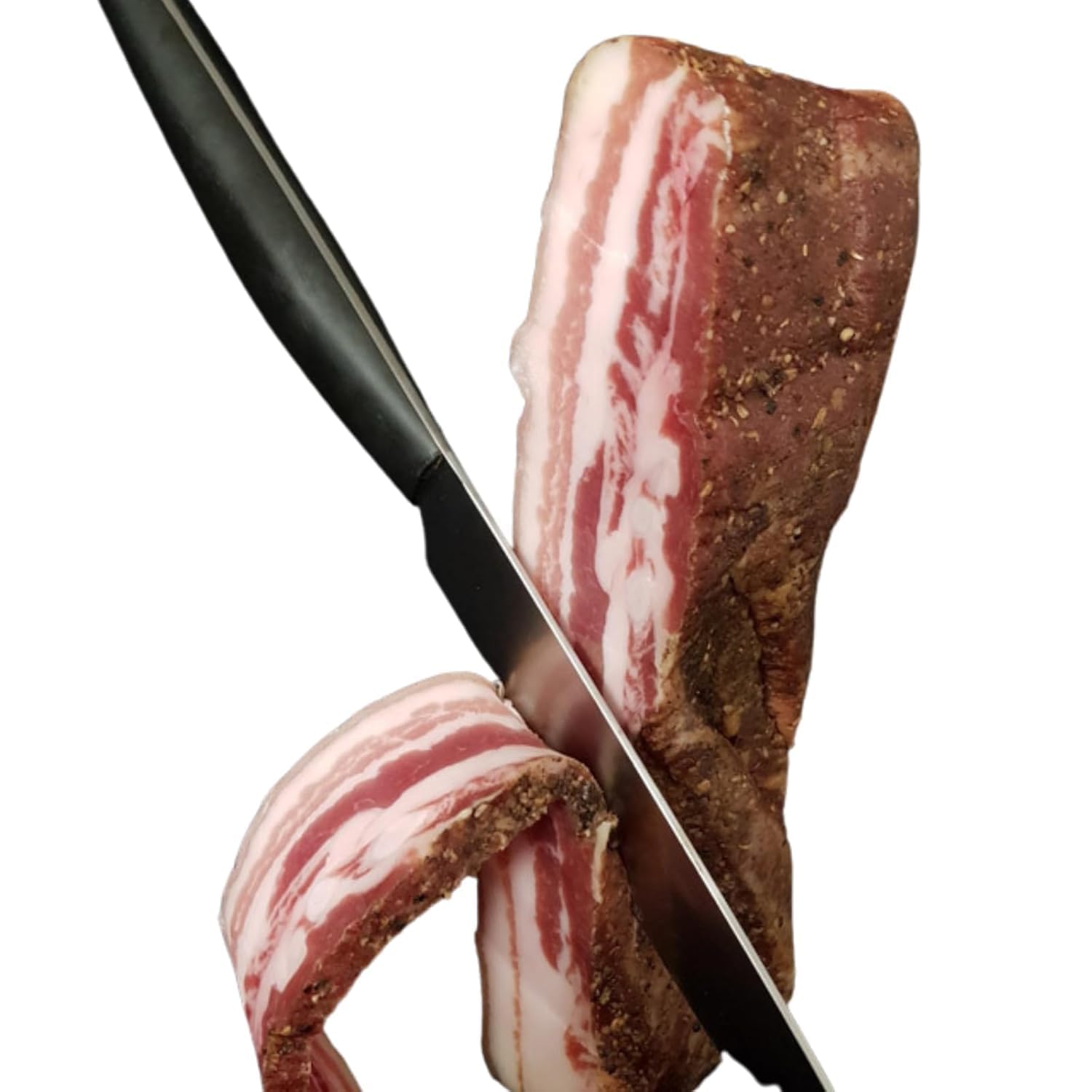 BAVAREGOLA Pancetta from South Tyrol – 300 g – Original Bacon from Italy – Smoked & Air Dried in One Piece – South Tyrolean Bacon Specialty – Bild 2