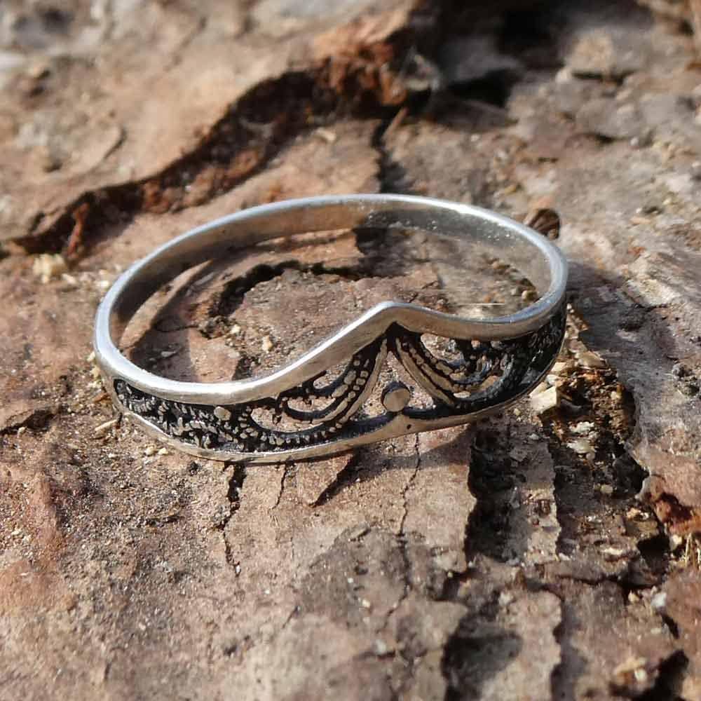 Elegant Ring 925 Silver Delicate Women's Children's Ring Fine Jewellery Elf Design Silver Jewellery Filigree Beautiful Silver Ring Timeless – Bild 6