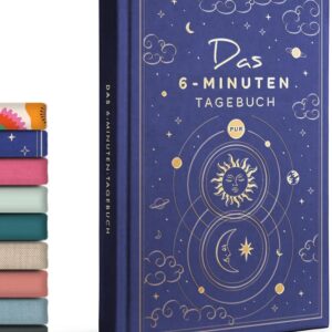 6-Minuten® Adult Diary 2026 (The Original) – More Mindfulness, Resilience & Self Love – Gratitude Diary, Journal Book – Mindfulness Diary Translated into 22 Languages