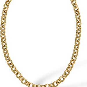 Purelei Gala Necklace - Statement Necklace with Large Chain Links - Stainless Steel (Gold 14K Gold-Plated/Silver/Rose Gold 18K) - 45cm Classic Link Chain for Women