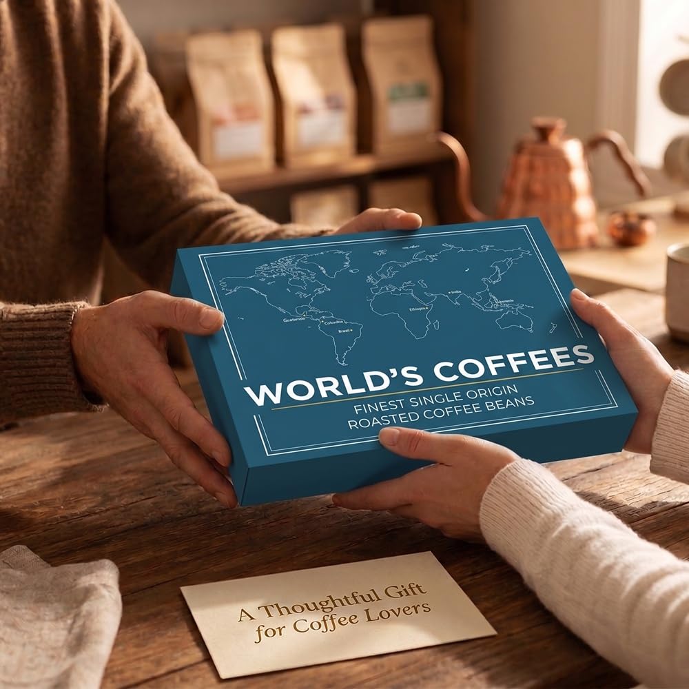 Black Vibes - Gift Set - World's Coffees | Coffee Beans 420 g (6 x 70 g) – Bild 7