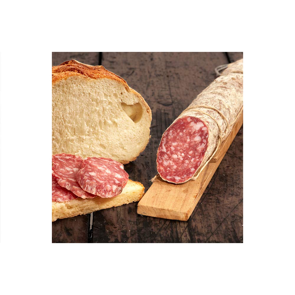 Salame Felino Italian Salami 900 g Approx. Salumi Pasini, Italian Pork Matured in Natural Cases, Italian Salami in One Piece – Bild 5