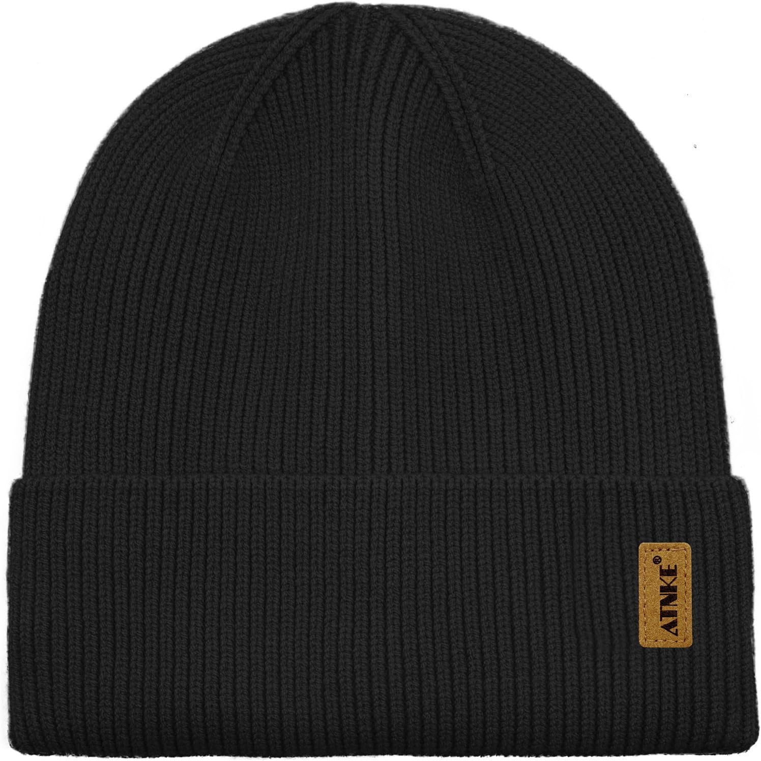 ATNKE Unisex Knitted Beanie Hat, Stretchy Thick Warm Fleece Lined Everyday Winter Soft with Cuffs Wooly Skull Hat Gifts for Men Dads and Women – Bild 2