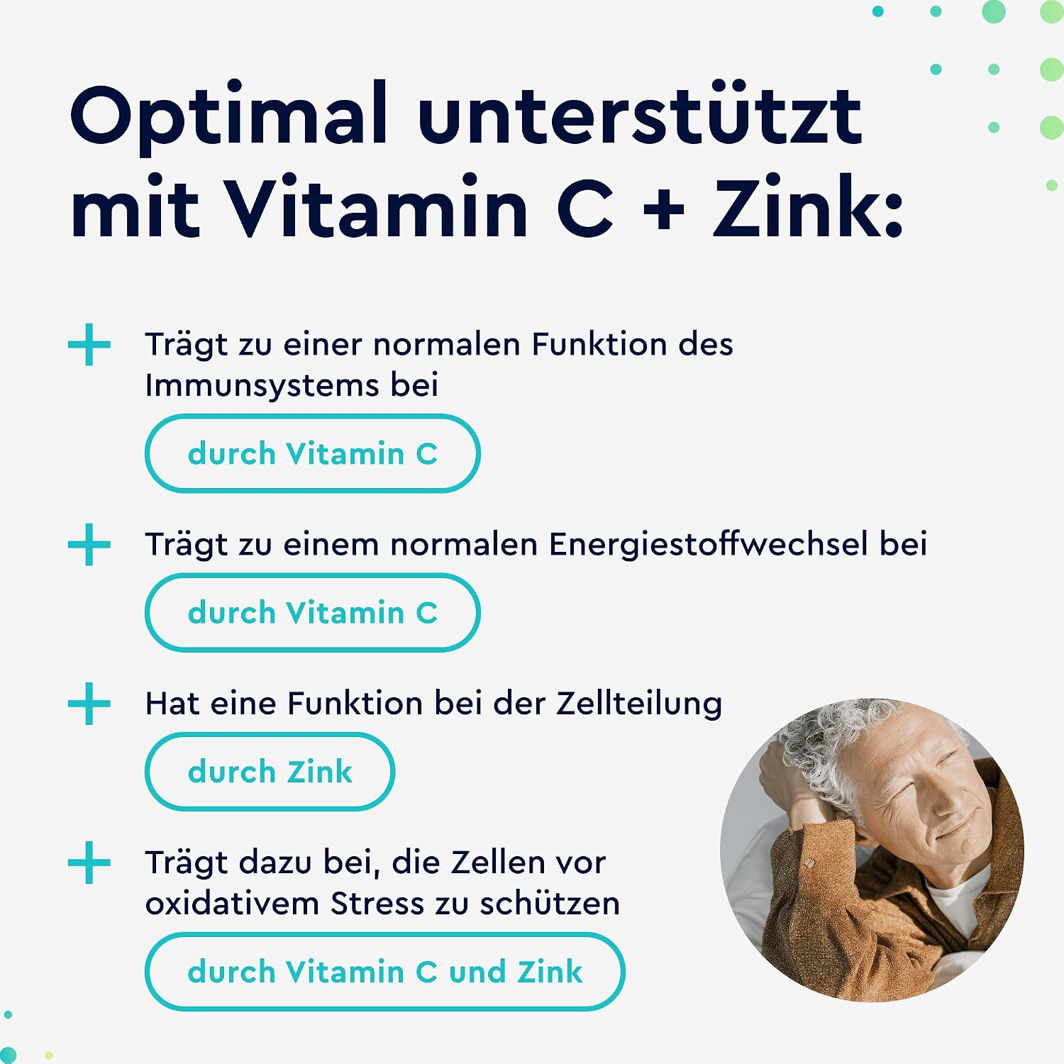 Vitamin C 365 Capsules - High Dose with 1000mg + 20mg Zinc – Bild 3