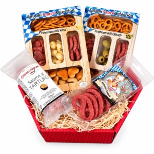 WURSTBARON® Gift Basket Pack mas – Salami Snacks