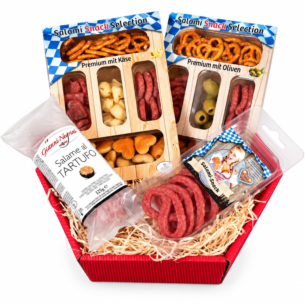 WURSTBARON® Gift Basket Pack mas - Salami Snacks