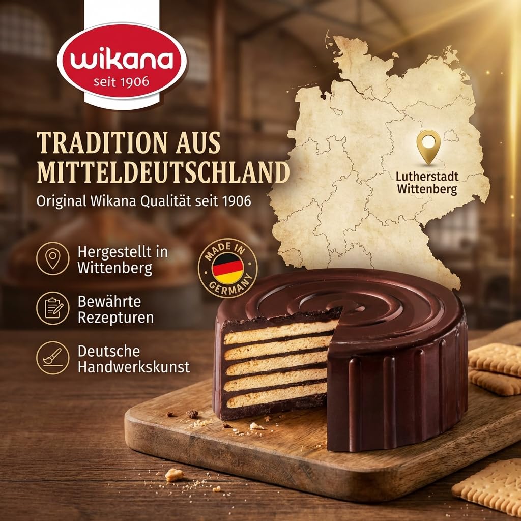 Wikana Cold Dog 500 g - Classic Biscuit Cake - Chocolate Cake with Biscuits – Bild 6