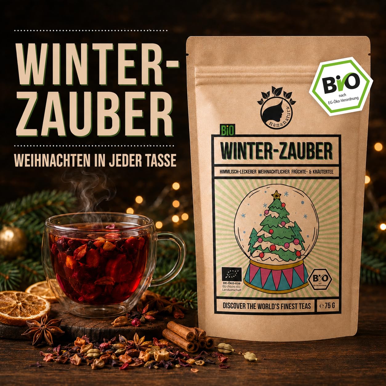 NanaNatura 's Organic Winter Magic - Christmas Tea with Apple & Spices – Bild 2