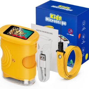 Digital Microscope for Children 1000X Zoom, Photo & Video Orange