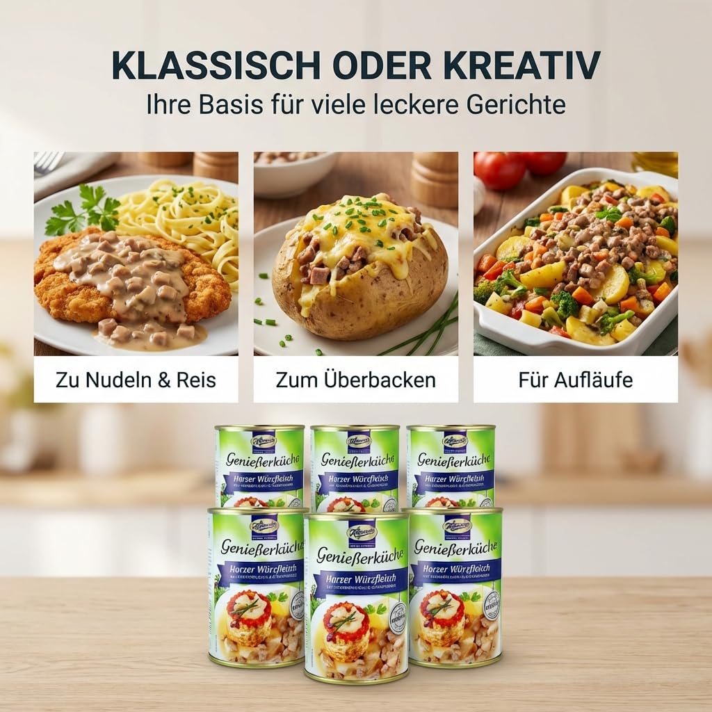 Keunecke Seasoning Meat 400 g Tin Resin Meat Specialty with Cookbook – Bild 4