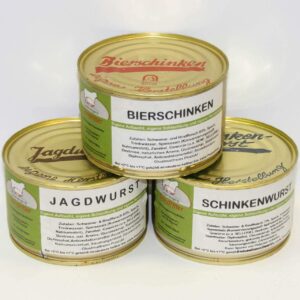 Unsere Klassiker 400 g Sample Set, Canned Sausage, Value Set, Storage Set Landmetzgerei Sandritter