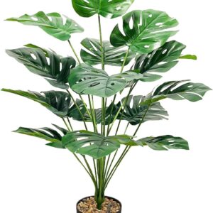 Artificial Areca Palm Tree, Artificial Palm Tree, Large, Tropical Artificial Plants Like Real, Artificial Plants in Pot for Indoor Outdoor Use Home Office Garden Modern Decoration (75 cm,