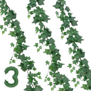 Artificial Ivy Garland Outdoor Artificial Ivy Decoration Artificial Plants Fake Leaves Liana Leaves for Kitchen Garden Office Party Wedding