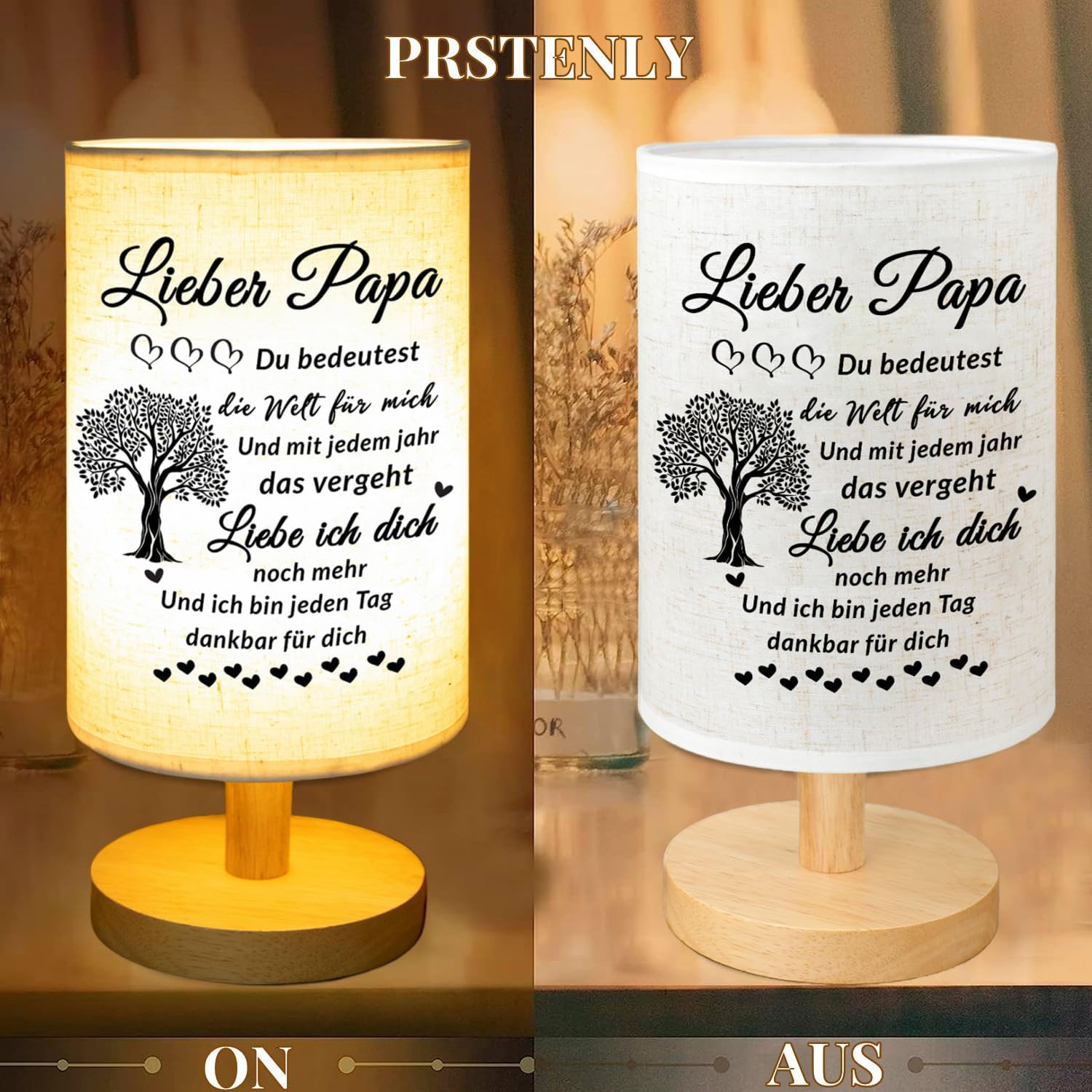 Prstenly gifts for dad, birthday gifts for dad, table lamp – Bild 4