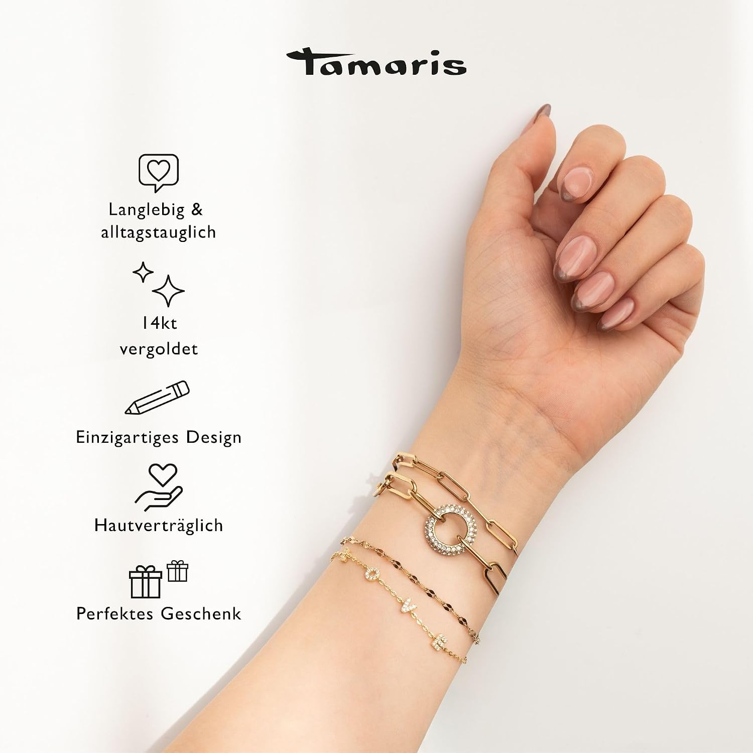 Tamaris Armschmuck Tree of Life Collection, Armband aus Edelstahl mit Lebensbaum-Motiv. Talisman Geschenkidee – Bild 3