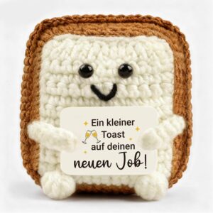 Giftota Pocket Hug – Gift for Colleagues – Creative Toast Decorative Figure – Farewell Gift – Small Lucky Charm & Courage – Funny Colleague Gift