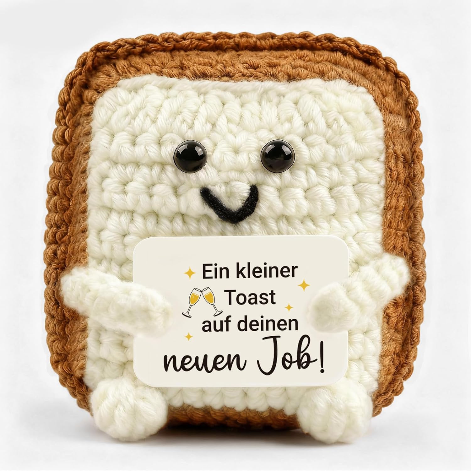Giftota Pocket Hug - Gift for Colleagues - Creative Toast Decorative Figure - Farewell Gift - Small Lucky Charm & Courage - Funny Colleague Gift