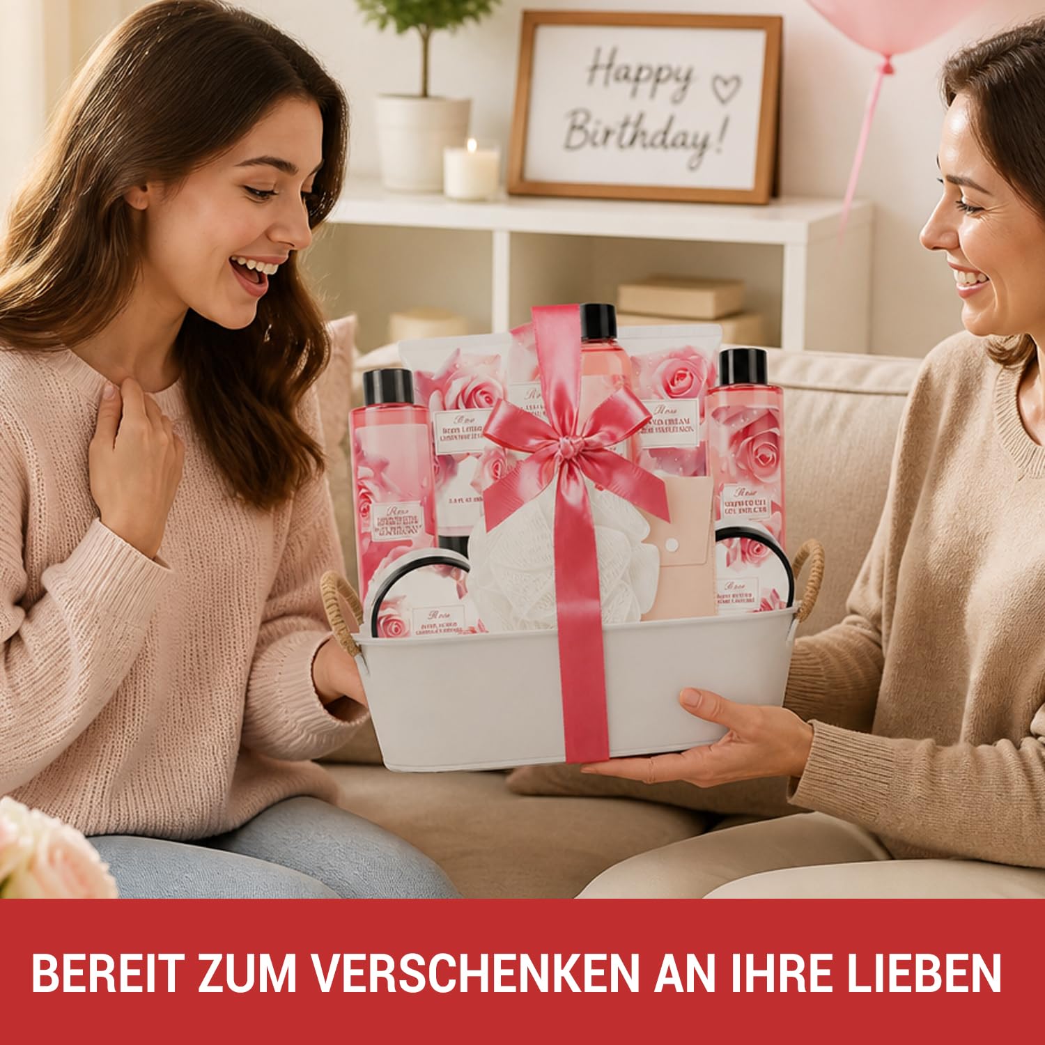 BODY & EARTH Gift for Women - Gift Baskets for Women 13 Pieces – Bild 6