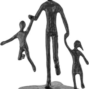 Sziqiqi Father Birthday Gifts for Father: Father Daughter Son Statue