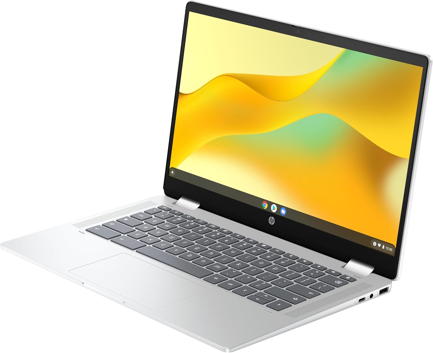 HP Chromebook x360 Laptop (14 Inch HD Touchscreen, Intel N100, Gemini, 4 GB RAM, 128 GB, ChromeOS, QWERTZ) - Silver – Bild 21