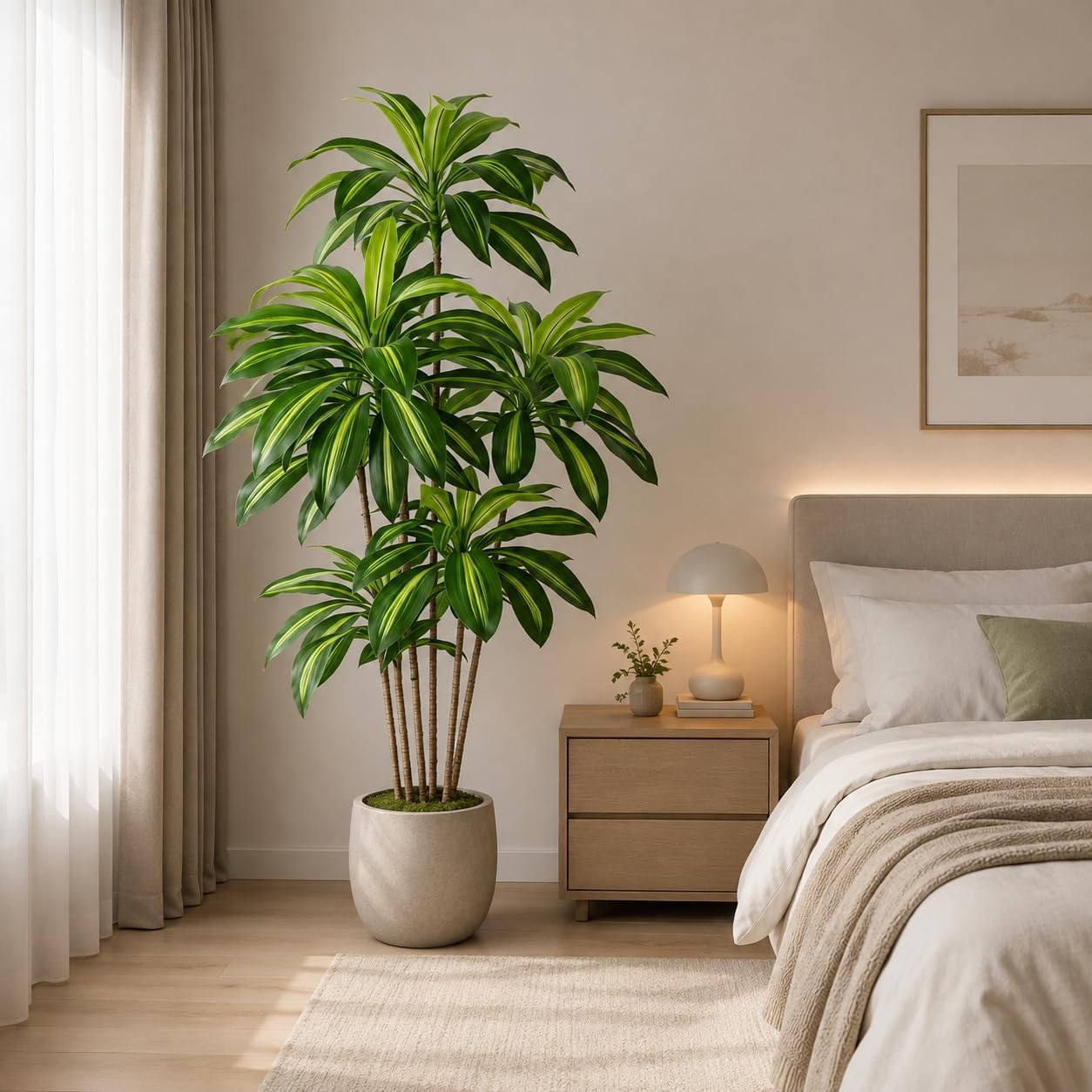 PASCH® Dragon Tree Artificial Palm Tree Large (160 cm) Realistic Artificial Plants Large Palm Tree Artificial Palm Tree Artificial Plants Like Real – Bild 5