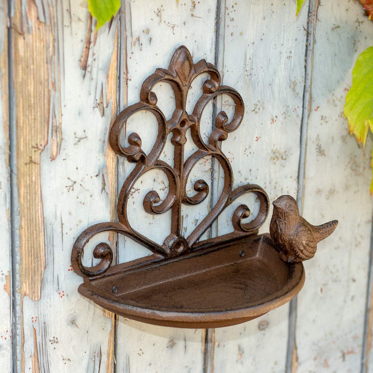 Antikas Bird Bath Feeder Wall Decoration