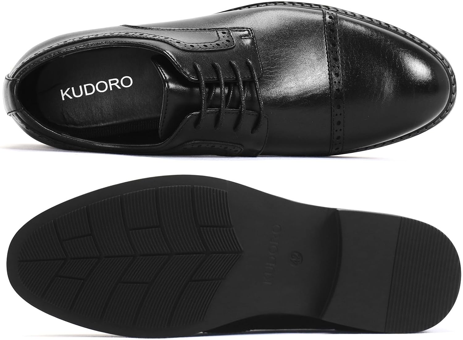 KUDORO Men's Suit Shoes, Classic Business Lace-Up Shoes – Bild 6
