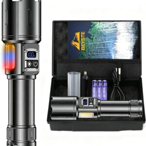 Torch LED Rechargeable 500,000 Lumen with COB Side Light