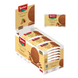 Loacker Original Milk Tortina Wafers, 21 g Pack of 24