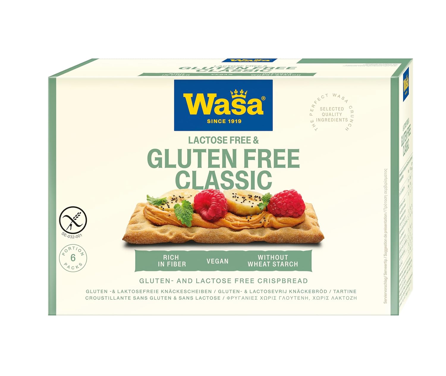 Wasa Gluten Free & Lactose Free Crispbread Classic, Pack of 10, 240 g – Bild 3