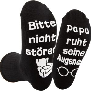 Papa Geschenk Weihnachten Vatertagsgeschenke Papa Socken mit Spruch,Papa Geschenke Geburtstag von Tochter Vater Geschenke Vatertag Geschenk für Papa Adventskalender weihnachtsgeschenke für Papa