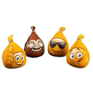 Wurstbaron Salami Emoji Set of 4 Salami Linen Laughing Faces and Monkey 4 x 210 g