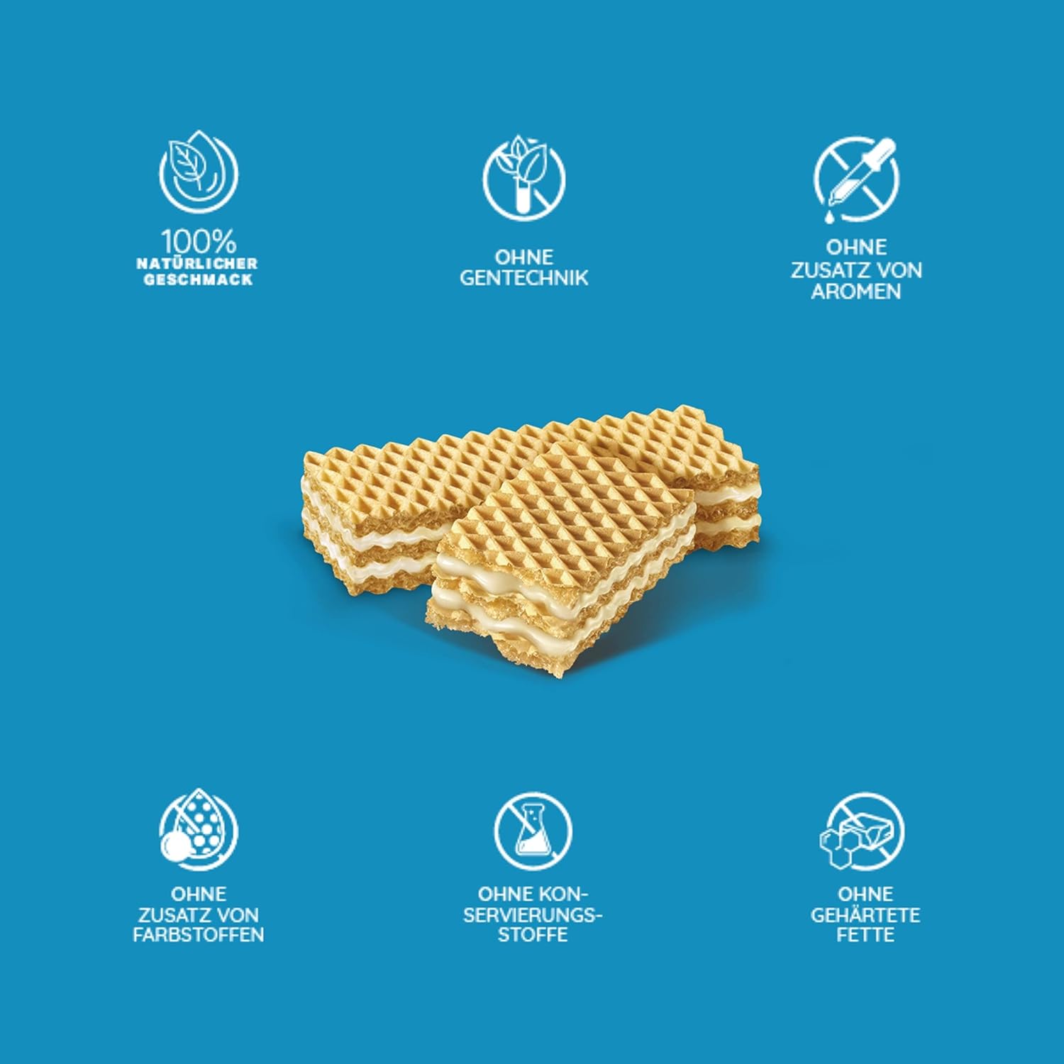 Loacker Classic Waffles - Vanilla - Bulk Pack of 25 Waffle Biscuits of 45 g Each – Bild 3
