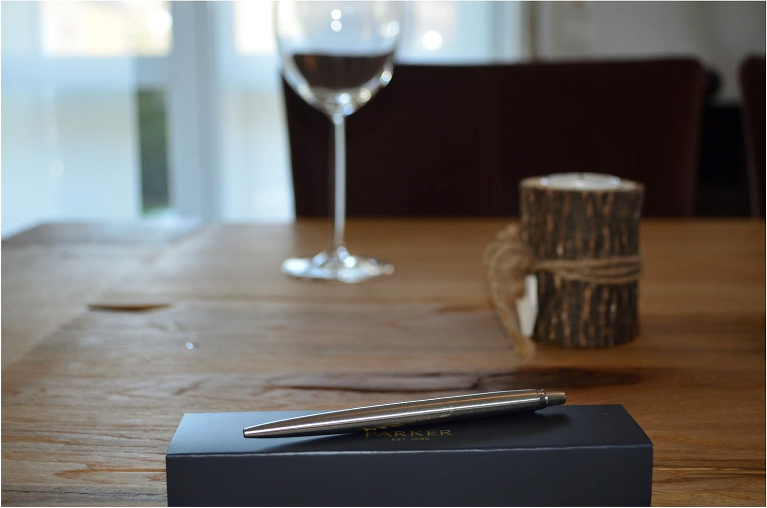 Parker - Exclusive JOTTER Ballpoint Pen with Engraving Laser Engraved New (Stainless Steel) – Bild 4