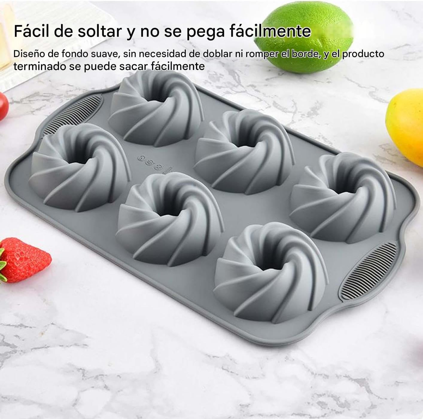 Eisform - Silikonform mit Kronen-Design, Set mit 3 Eisschalen, für Küche, Getränke, Cocktails, Donuts, Schokolade, Gebäck, DIY, Gebäck, Weihnachten – Bild 4