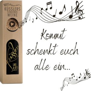Singing wine with the Küssler song – a cuvée rose with the küssler song – in sustainable gift box – the ideal wine gift!