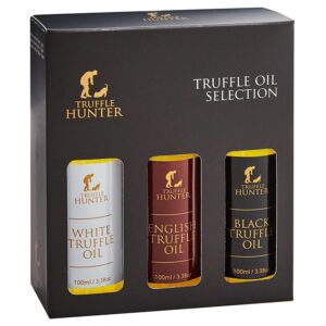 TruffleHunter Set of English, Black & White Truffle Oil – 3 x 100ml