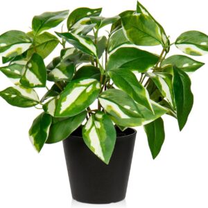 Oairse 30 cm Artificial Plants in Pot for Home Decoration, Artificial Indoor Plant, Small Artificial Plants in Pots, Decoration, Desktop Bonsai, Artificial Plants with Pots, Table Decoration, Home
