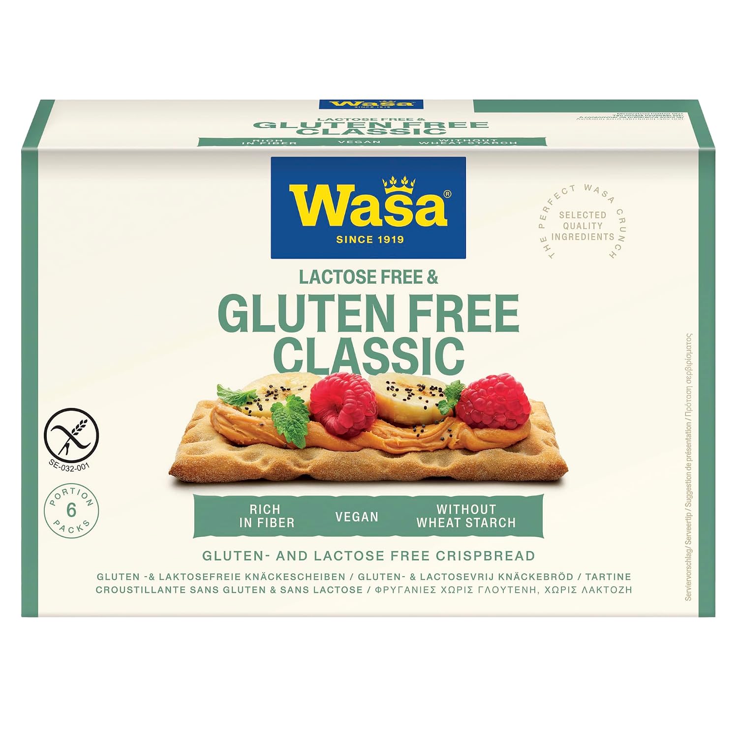 Wasa Gluten Free & Lactose Free Crispbread Classic, Pack of 10, 240 g – Bild 2