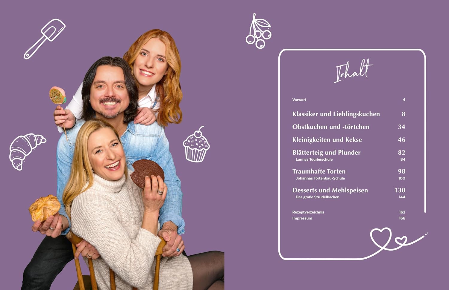 Wir lieben Backen: Unsere Lieblingsrezepte für Kuchen, Torten und alles, was süß ist – Das Familien-Backbuch von Stefanie Hertel, Johanna Mross & Lanny Lanner mit 65 Rezepten – Bild 2