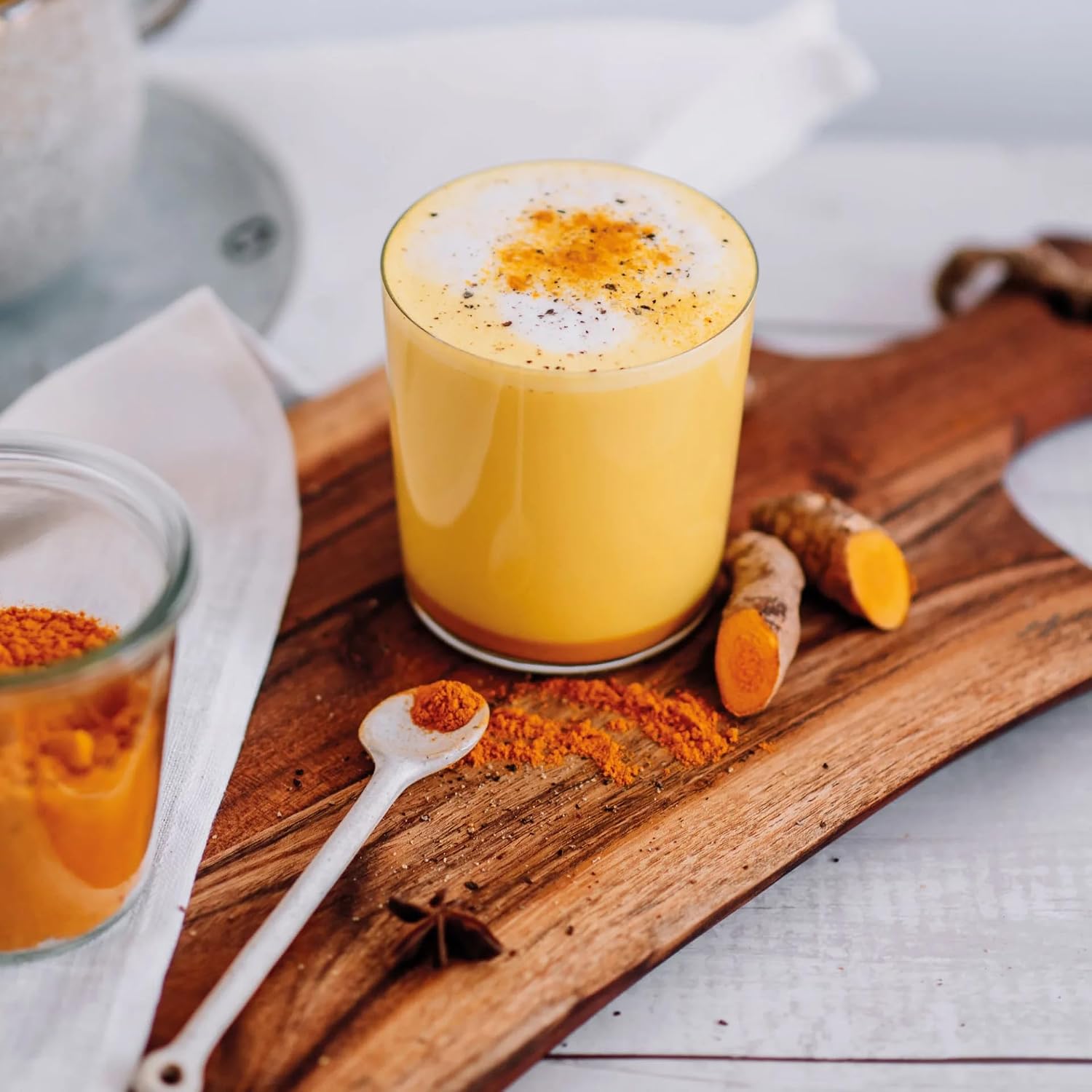 Golden Milk Spice Mix Organic 500 g Basic Ingredients for Golden Milk Ready Mixed with Turmeric Powder, Ginger Powder and Ceylon Cinnamon from Achterhof – Bild 5