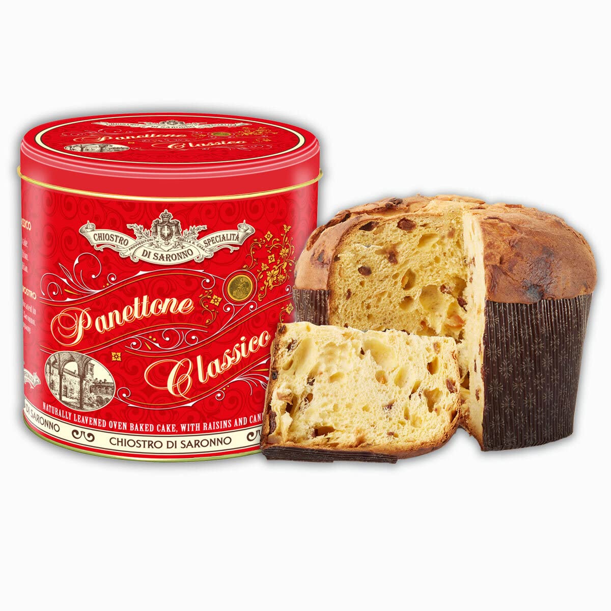 Lazzaroni Chiostro Di Saronno Italian Milano Panettone - 1kg – Bild 2