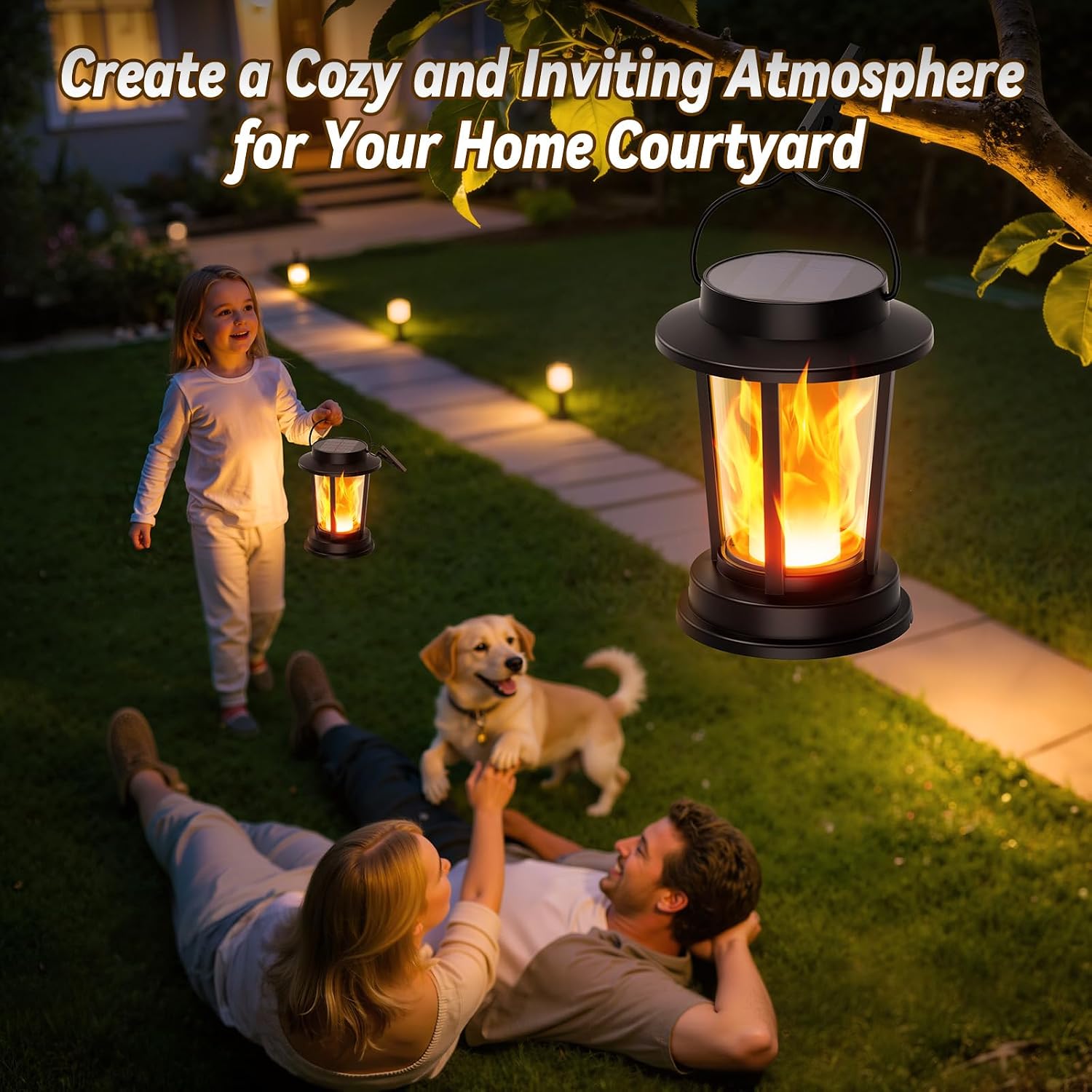 Solar Lanterns for Outdoors, Solar Lights for Outdoor Hanging – Bild 2