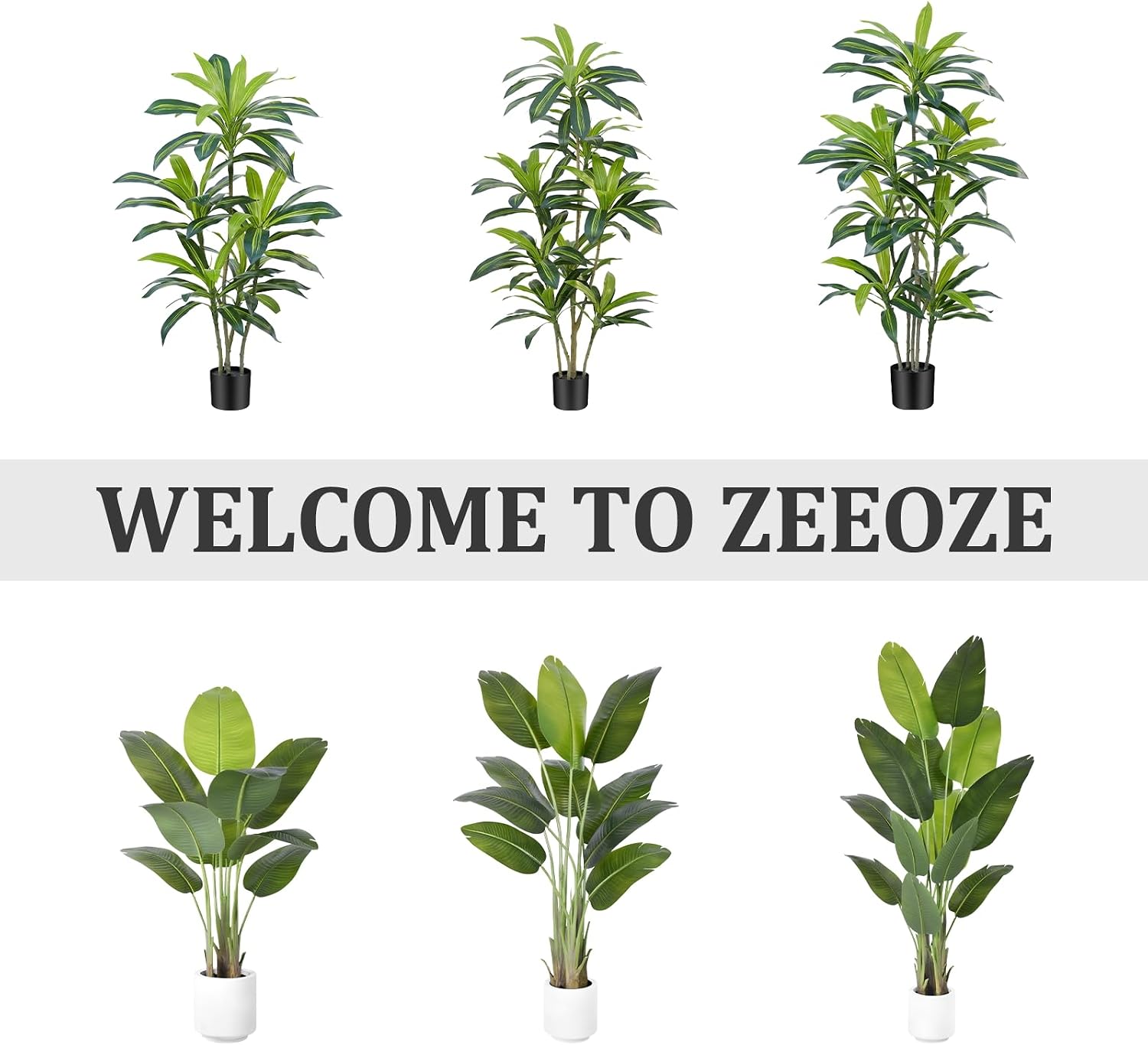 Dracaena Artificial Tree 180 cm Artificial Plants Dracaena Artificial Plants Large with Black Planter Artificial Plants Like Real for Indoor Home Living Room Decoration Bedroom Office (Pack of – Bild 9