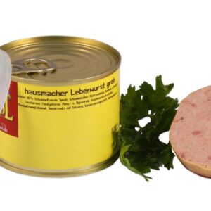Homemaker Liver Sausage "Coarse" in Tin Landmetzger Schiessl Approx. 400 g