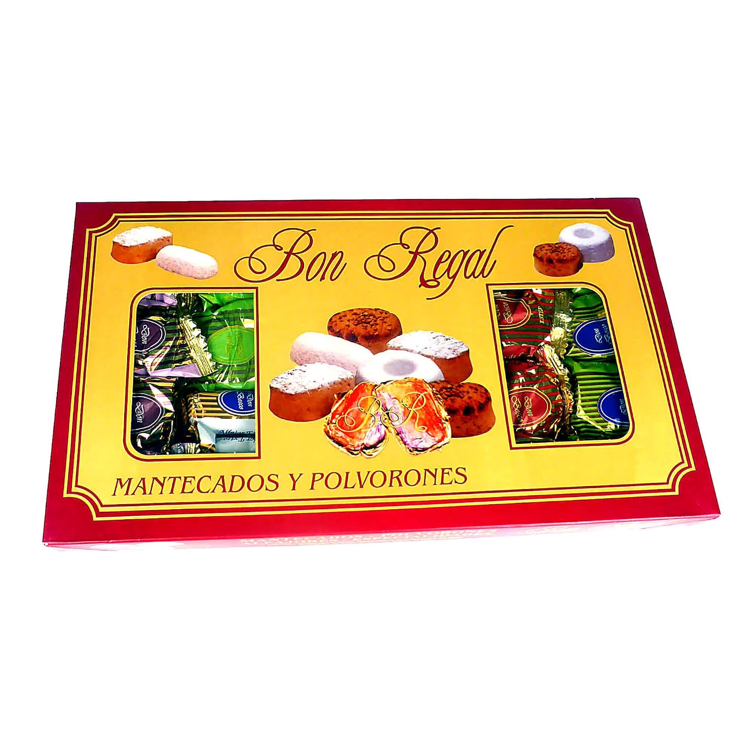 Mantecados & Polvorones 600g - Spanish Christmas Biscuit Mix with Alfajores & Roscones, Almond Lard Pastry from Andalusia (Navidad) – Bild 2
