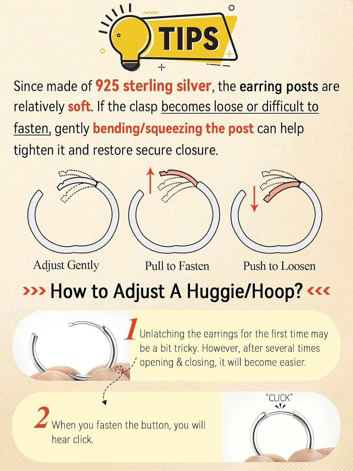FaithHeart S925 Silver Earrings Women's Men's Stud Earrings Silver 925 Hoop Earrings Huggies 8/10/12/14/16/18/20 mm Helix Piercing Folding Hoop Earrings Silver Earrings Ear Piercing Silver Jewellery – Bild 6