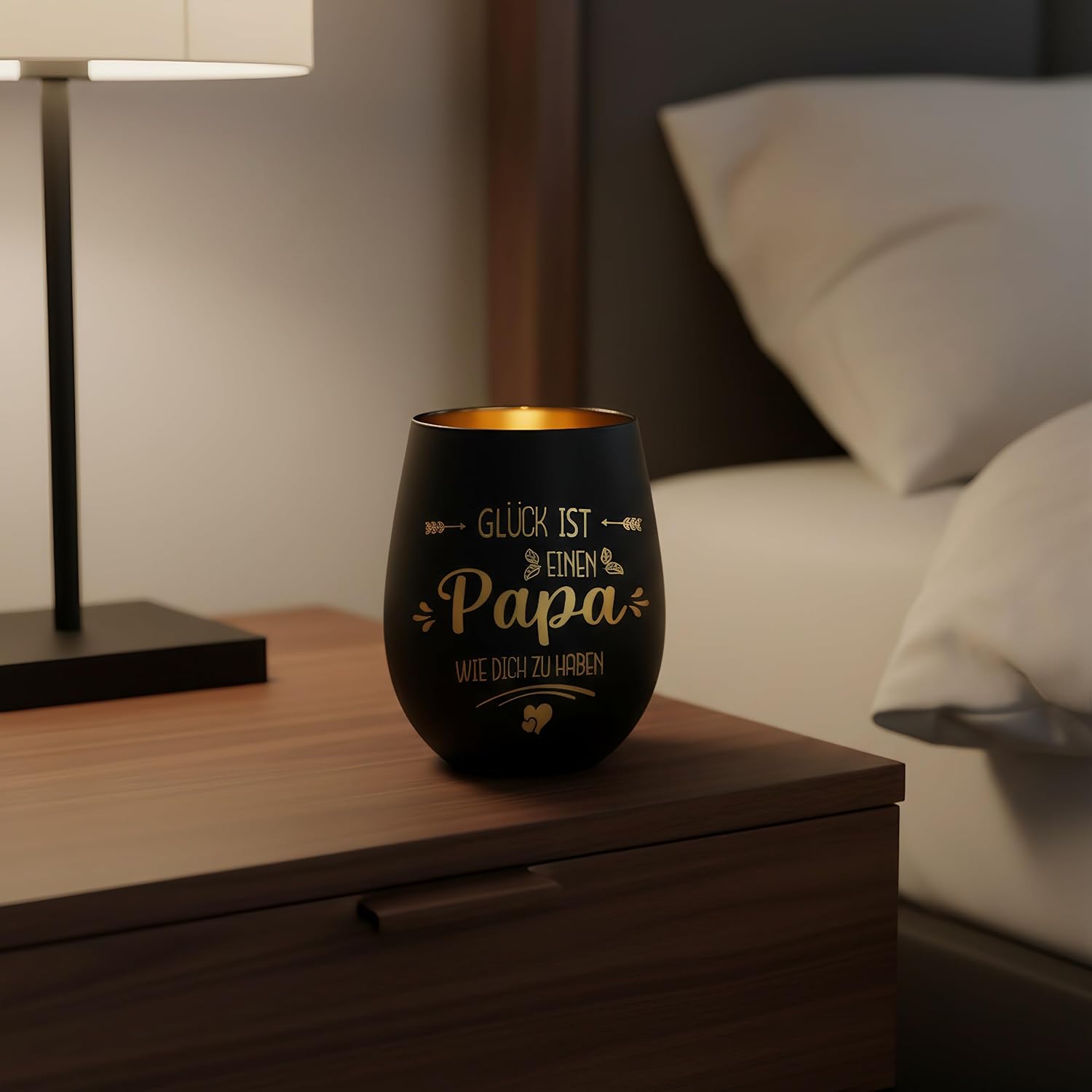 Gifts for Dad, Lantern with Engraving for Dad, Tea Light Holder Gift Dad, Christmas Gifts for Dad (PAPA01) – Bild 4