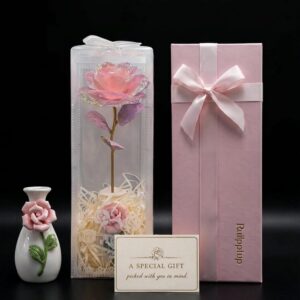 Gifts for Women, Eternal Rose, Infinity Rose, Available in 4 Colours, Gift Idea for Women, Mum, Grandma, Girlfriend & Wife, Heartwarming Gift & Home Accessory